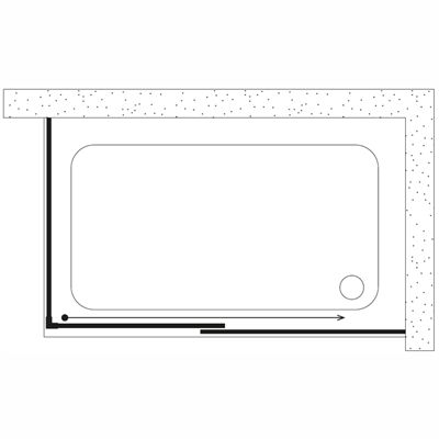 SHOWER MOON 1 Sabit 1 Çalışır Yan Panelli Lüks Kabin