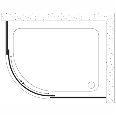 SHOWER NEPTUN 2 Sabit 2 Çalışır Asimetrik Tekne Üzeri Kabin