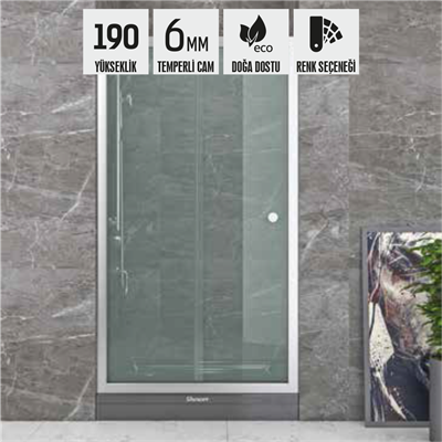 SHOWER NEPTUN İki Duvar Arası 1 Sabit 1 Çalışır Tekne Üzeri Kabin