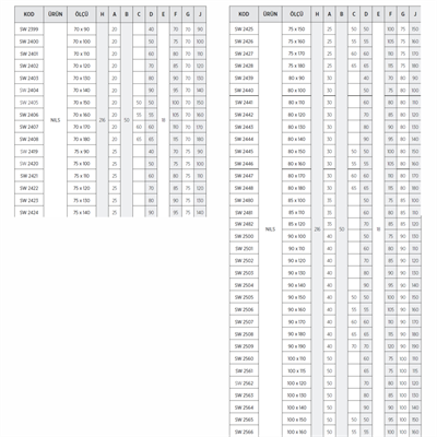 SHOWER NİLS Dikdörtgen Tekne Üzeri Kompakt Sistem