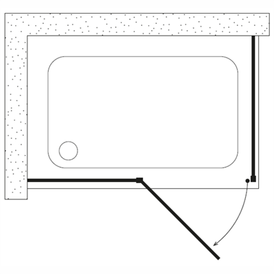 SHOWER ORIGINAL 1 Sabit 1 Açılır Yan Panelli Tekne Üzeri Kabin