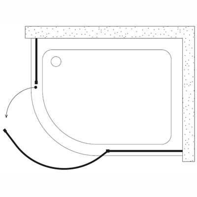 SHOWER ORIGINAL 2 Sabit 1 Açılır Asimetrik Tekne Üzeri Kabin