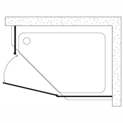 SHOWER ORIGINAL 2 Sabit 1 Açılır Beşgen Sağ - Sol Kabin
