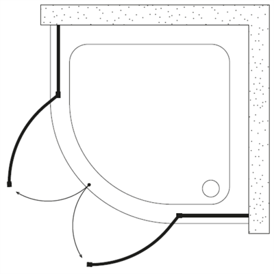 SHOWER ORIGINAL 2 Sabit 2 Açılır Oval Tekne Üzeri Kabin