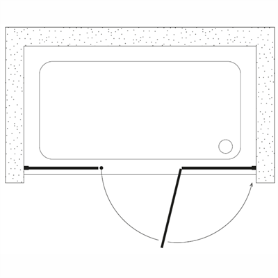 SHOWER ORIGINAL İki Duvar Arası 2 Sabit 1 Açılır Tekne Üzeri Kabin