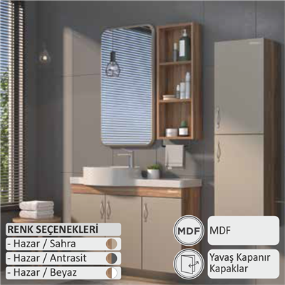 SHOWER ÖZGÜN Banyo Dolabı 100 Cm (Boy Dolabı Dahil Değildir.)