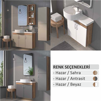SHOWER ÖZGÜN Banyo Dolabı 65 Cm (Boy Dolabı Dahil Değildir.)