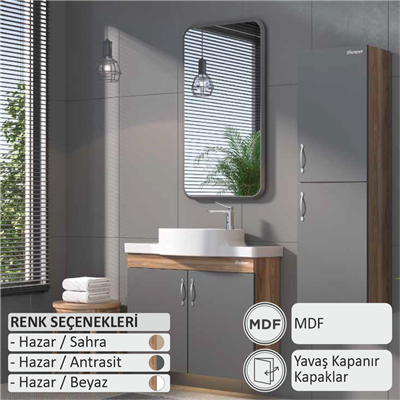 SHOWER ÖZGÜN Banyo Dolabı 80 Cm (Boy Dolabı Dahil Değildir.)