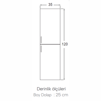 SHOWER ÖZGÜN Boy Dolabı 