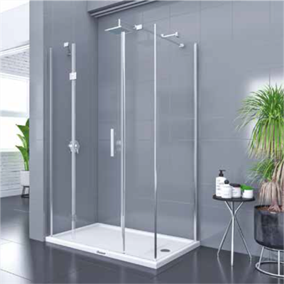 SHOWER PLACE 2 Sabit 1 Açılır Dikdörtgen Yan Panelli, Tekne Üzeri Kabin