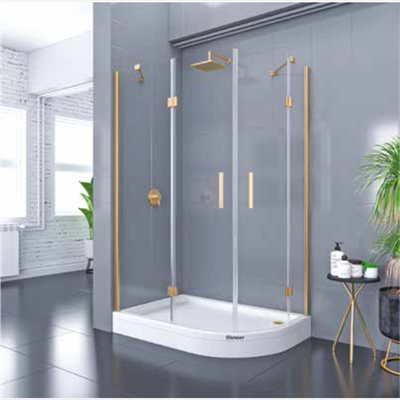 SHOWER PLACE 2 Sabit 2 Açılır Asimetrik Tekne Üzeri Kabin