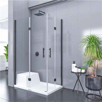 SHOWER PLACE 2 Sabit 2 Açılır Dikdörtgen Tekne Üzeri Kabin
