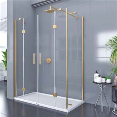 SHOWER PLACE 2 Sabit 2 Açılır Dikdörtgen Yan Panelli, Tekne Üzeri Kabin