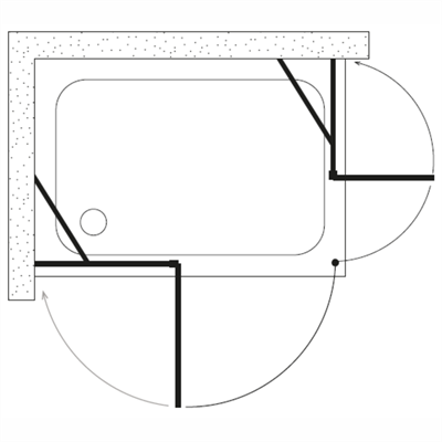 SHOWER PLACE 2 Sabit 2 Açılır Dikdörtgen Tekne Üzeri Kabin