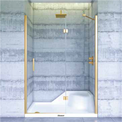 SHOWER PLACE İki Duvar Arası 1 Sabit 1 Açılır Tekne Üzeri Kabin