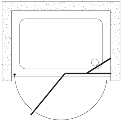 SHOWER PLACE İki Duvar Arası 1 Sabit 1 Açılır Tekne Üzeri Kabin