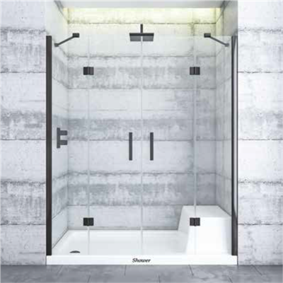 SHOWER PLACE İki Duvar Arası 2 Sabit 2 Açılır Tekne Üzeri Kabin