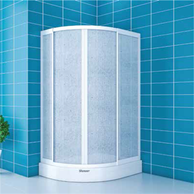 SHOWER PLATON 2 Sabit 2 Çalışır Asimetrik Tekne Üzeri Polistren Kabin