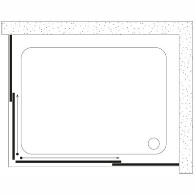 SHOWER PLATON 2 Sabit 2 Çalışır Dikdörtgen Tekne Üzeri Polistren Kabin