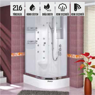 SHOWER RAIN Asimetrik Tekne Üzeri Kompakt Sistem