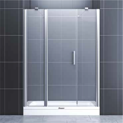 SHOWER RELAX İki Duvar Arası 2 Sabit 1 Açılır Tekne Üzeri Kabiın (Oval Menteşeli)