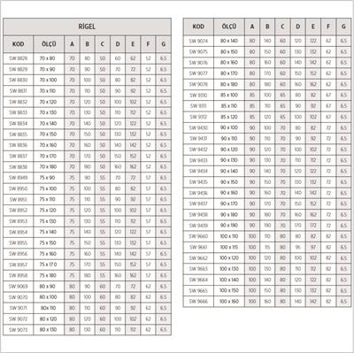 SHOWER Rıgel Dikdörtgen Duş Teknesi, Flat