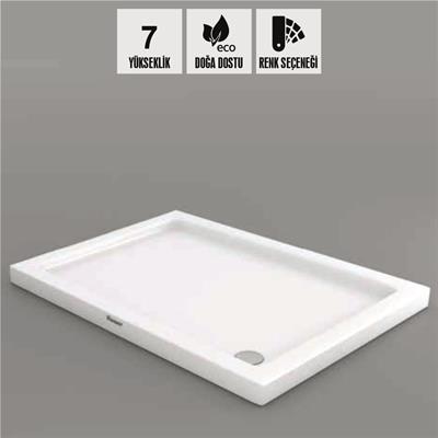 SHOWER Rıgel Dikdörtgen Duş Teknesi, Flat