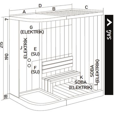SHOWER Rosalie Sauna + Kompakt Sistem