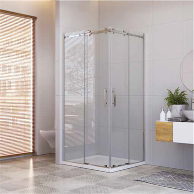 SHOWER ROYAL 2 Sabit 2 Çalışır Köşe Girişli Tekne Üzeri Dikdörtgen Kabin