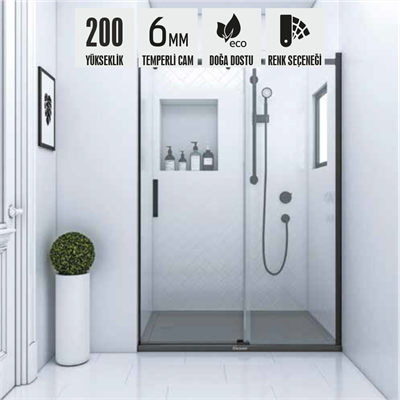 SHOWER ROYAL İki Duvar Arası 1 Sabit 1 Çalışır Tekne Üzeri Kabin