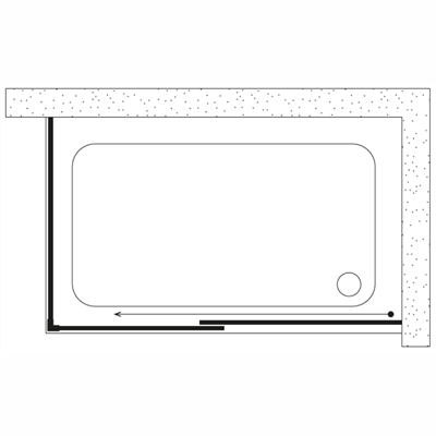 SHOWER SATURN 1 Sabit 1 Çalışır Yan Panelli,Tekne Üzeri Kabin