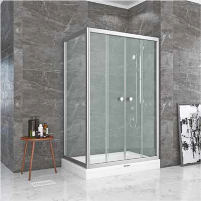 SHOWER SATURN 2 Sabit 2 Çalışır Yan Panelli,Tekne Üzeri Kabin