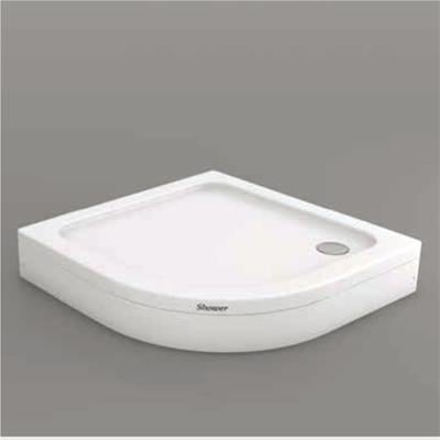 SHOWER Slender Düz Zemin Oval Duş Teknesi, Panelli
