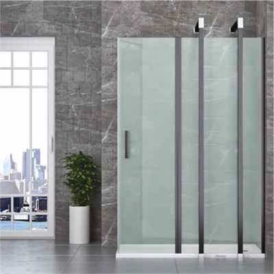 SHOWER SPECIAL 1 Sabit 1 Açılır Yan Panelli Ön Cephe Girişli, Dikdörtgen Kabin