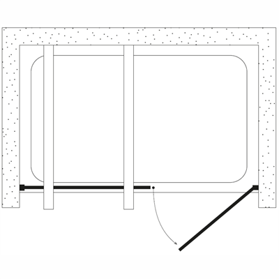 SHOWER SPECIAL İki Duvar Arası 1 Sabit 1 Açılır Kabin