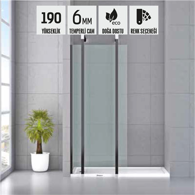 SHOWER SPECIAL İki Duvar Arası Sabit Camlı Kabin