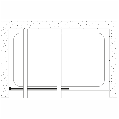 SHOWER SPECIAL İki Duvar Arası Sabit Camlı Kabin