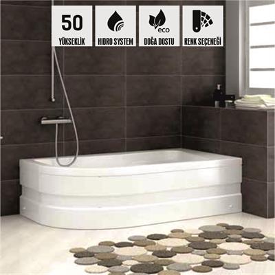 SHOWER TANY Asimetrik Oturmalı Küvet