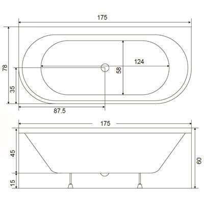 SHOWER TEODOR Bağımsız Küvet
