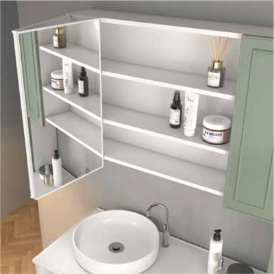 SHOWER TRIO Banyo Dolabı 100 Cm (Boy Dolabı Dahil Değildir.)