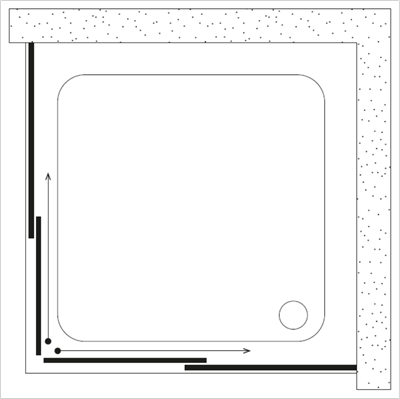 SHOWER URANÜS 2 Sabit 2 Çalışır Köse Girışli Tekne Üzeri Kare Kabin