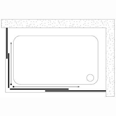 SHOWER URANÜS 2 Sabit 2 Çalışır Köse Girışli Tekne Üzeri Dikdörtgen Kabin