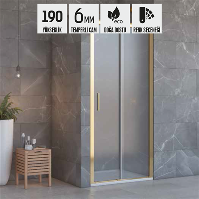 SHOWER VEGA İki Duvar Arası 1 Sabit 1 Çalışır Kabin
