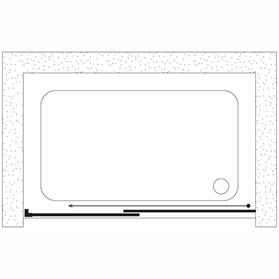 SHOWER VEGA İki Duvar Arası 1 Sabit 1 Çalışır Kabin