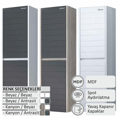 SHOWER VESTA Boy Dolabı