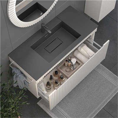 SHOWER ZARA Banyo Dolabı 100 Cm (Boy Dolabı Dahil Değildir.)