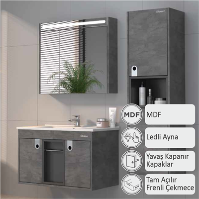 SHOWER ZARIA Banyo Dolabı 100 Cm (Boy Dolabı Dahil Değildir.)