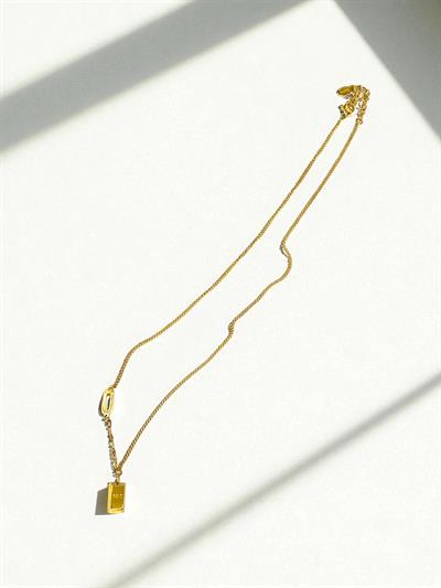 Altın Külçesi Gold Tasarım Gold Kolye