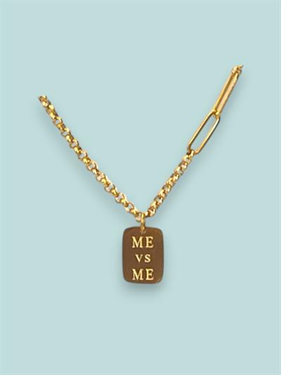 Me Vs Me Tasarım Kolye Gold