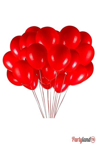 25 Adet Kırmızı Balon